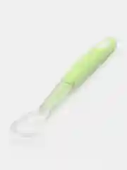 Зеленый детская силиконовая ложка для кормления