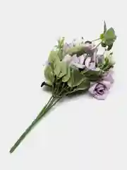 Белый искусственные цветы розы, пионы, камелии, букет