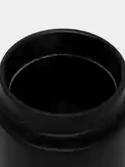 Черный банка стеклянная матовая  с крышкой, для специй, свечей, меда,  200 мл
