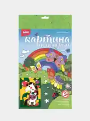 Картина по номерам для малышей, веселые картинки "Белая лошадка" Lori