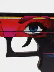 Алый деревянный пистолет Glock (Глок) 18 v1.6, CS: GO, 7 цвета