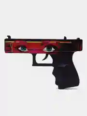 Алый деревянный пистолет Glock (Глок) 18 v1.6, CS: GO, 7 цвета