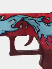 Синий деревянный пистолет Glock (Глок) 18 v1.6, CS: GO, 7 цвета