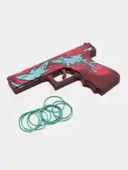 Синий деревянный пистолет Glock (Глок) 18 v1.6, CS: GO, 7 цвета
