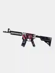 Аметистовый деревянный автомат сувенир М4А4 Вой, Азимов кс го / cs go, сувенир игрушка