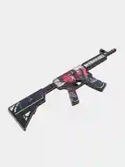 Аметистовый деревянный автомат сувенир М4А4 Вой, Азимов кс го / cs go, сувенир игрушка