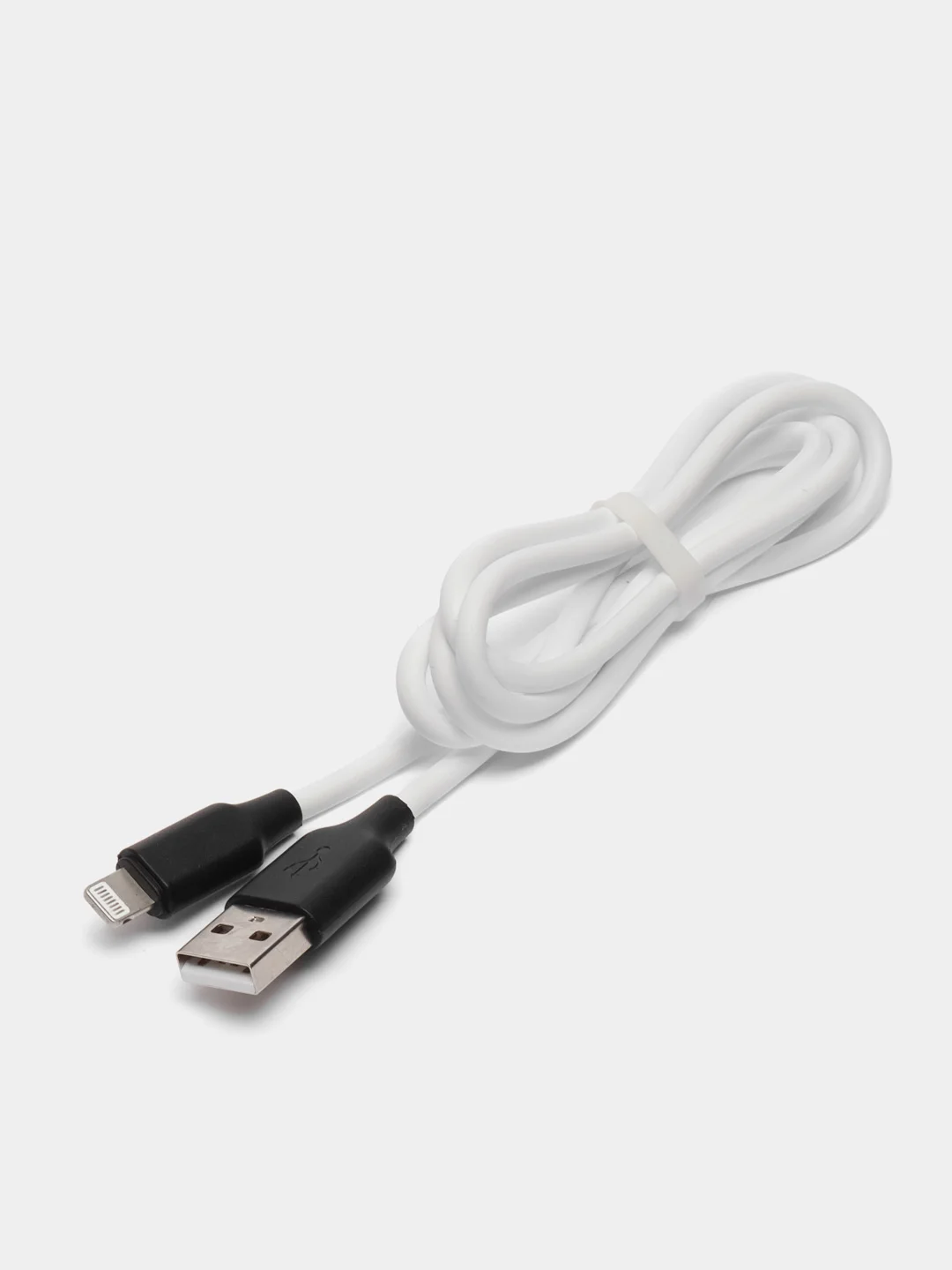 Белый мягкий Силиконовый USB кабель провод зарядник шнур Micro, Type-C, iPhone Lightning Android