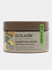 Шампунь-скраб для волос и кожи головы Здоровье и Красота Ecolatier Green 300 г