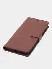 Коричневый чехол-книжка для Xiaomi Redmi 9C (Редми 9С), кожаный PU