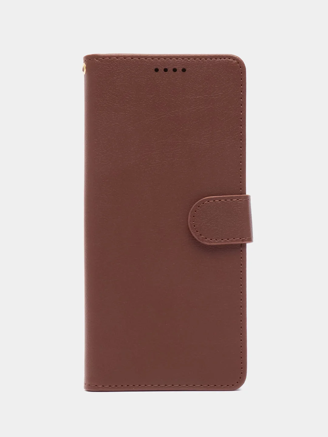 Коричневый чехол-книжка для Xiaomi Redmi 9C (Редми 9С), кожаный PU