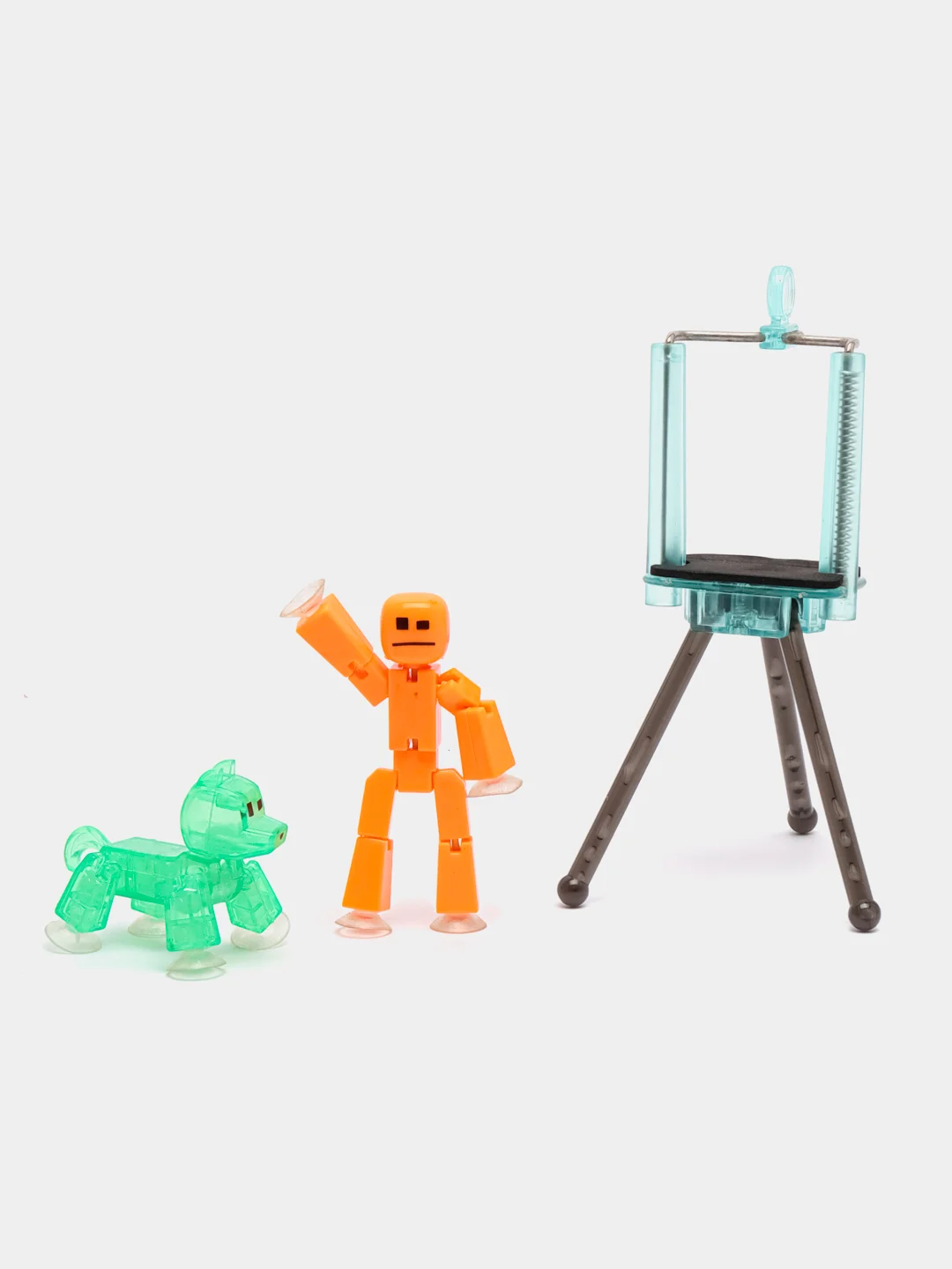 Оранжевый большой игровой набор фигурок Stikbot (Стикбот), со штативом / Игровой набор Stikbot