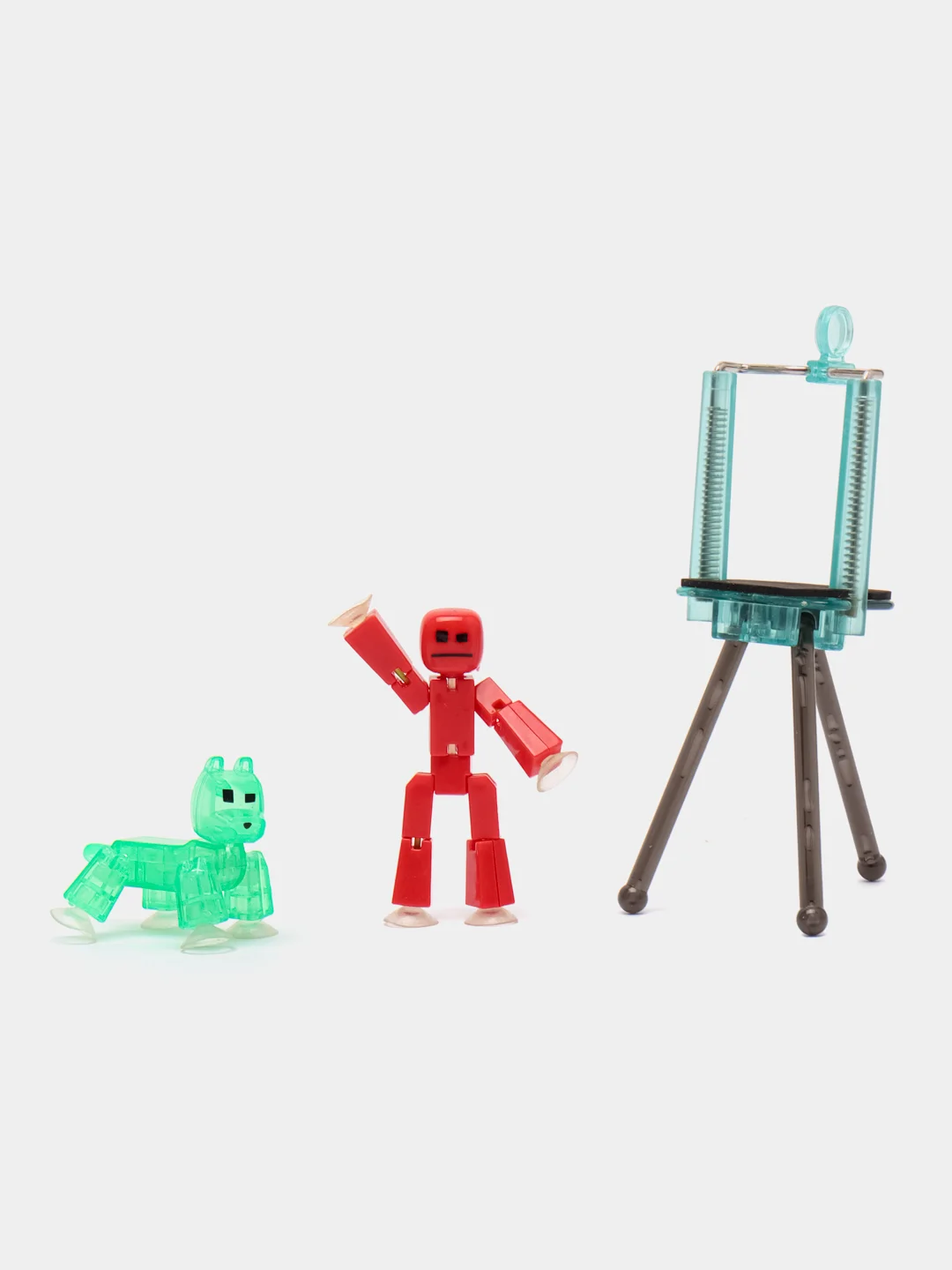 Багровый большой игровой набор фигурок Stikbot (Стикбот), со штативом / Игровой набор Stikbot
