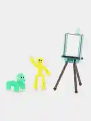 Желтый большой игровой набор фигурок Stikbot (Стикбот), со штативом / Игровой набор Stikbot