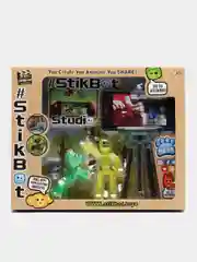 Желтый большой игровой набор фигурок Stikbot (Стикбот), со штативом / Игровой набор Stikbot