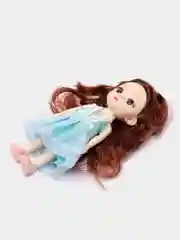 Голубой кукла на шарнирах, 15 см