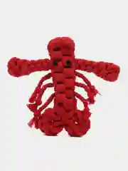 Красный жевательная игрушка для собак и кошек, веровочная игрушка