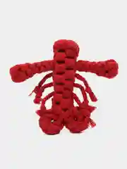 Красный жевательная игрушка для собак и кошек, веровочная игрушка