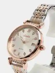 Серебряный женские наручные часы  Lige ST6672 с календарём в подарочной упаковке