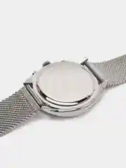 Серебряный мужские наручные часы Lige 9857 с хронографом, в подарочной упаковке