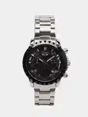 Серебряный мужские наручные часы-скелетоны Lige LG8950 c хронографом, в подарочной упаковке