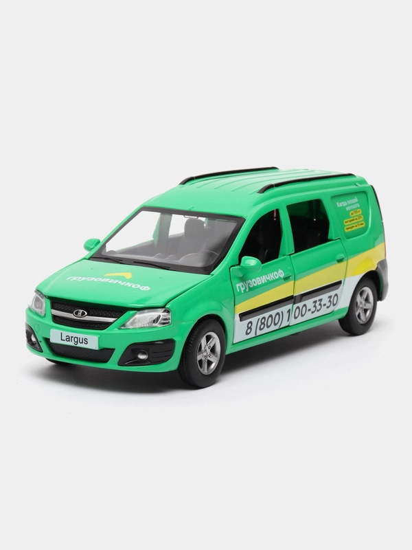 Машинка металлическая LADA LARGUS, масштаб 1:24, "Грузовичкоф"  24,5 см JB1251517