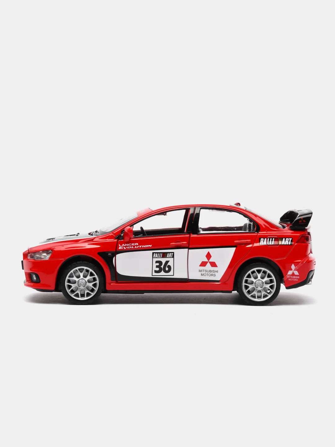 Машинка металлическая 1:32 Mitsubishi Lancer Evolution, 18 см, JB1251543