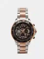 Бронзовый мужские наручные часы-скелетоны Lige LG8948 с хронографом, в подарочной упаковке