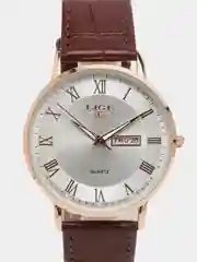 Бордовый мужские наручные часы Lige 10049 с календарём, в подарочной упаковке