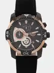 Черный мужские наручные часы Lige LG9892 с хронографом, в подарочной упаковке