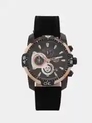 Черный мужские наручные часы Lige LG9892 с хронографом, в подарочной упаковке