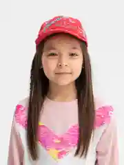 Багровый бейсболка для девочки
