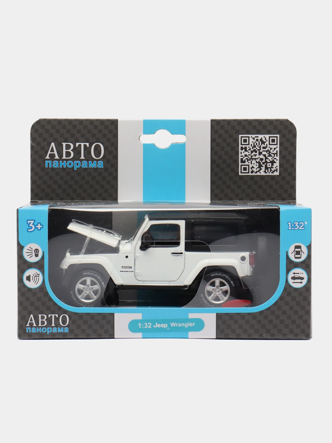 Машинка металлическая 1:32 Jeep Wrangler, 18 см JB1251520