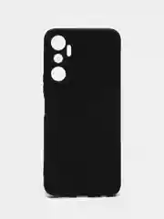 Накладка, чехол, силиконовая матовая INFINIX Hot 20 4G, с защитой камеры