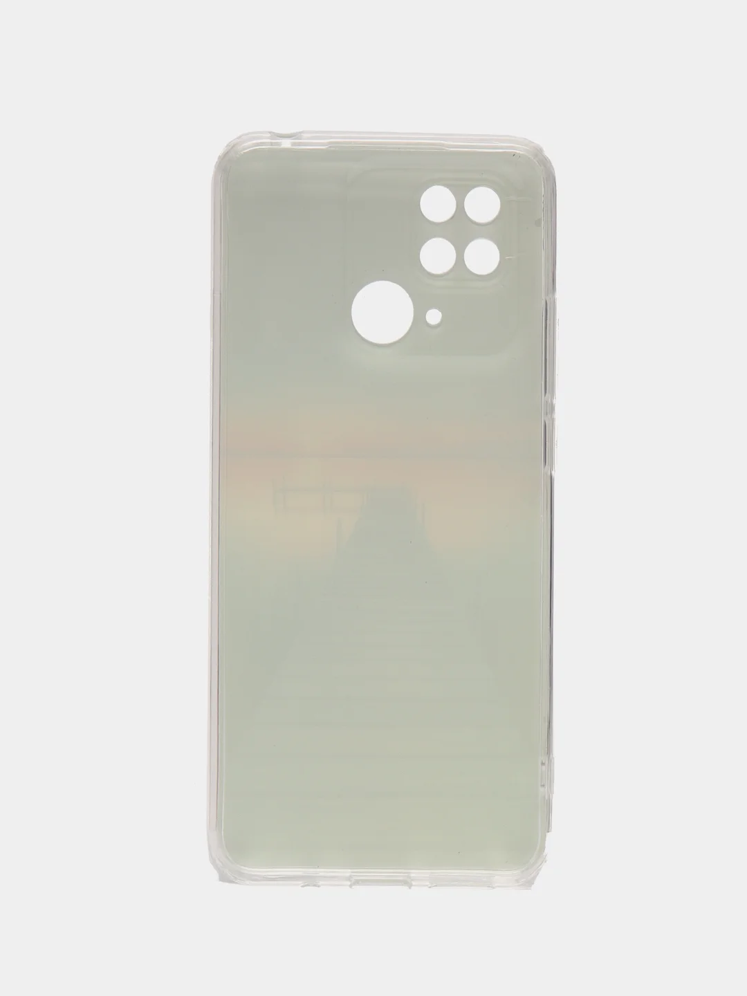 Небесно-голубой чехол для Xiaomi Redmi 10C, Poco C40 / Сяоми Редми 10С, Поко С40, силиконовый, с рисунком