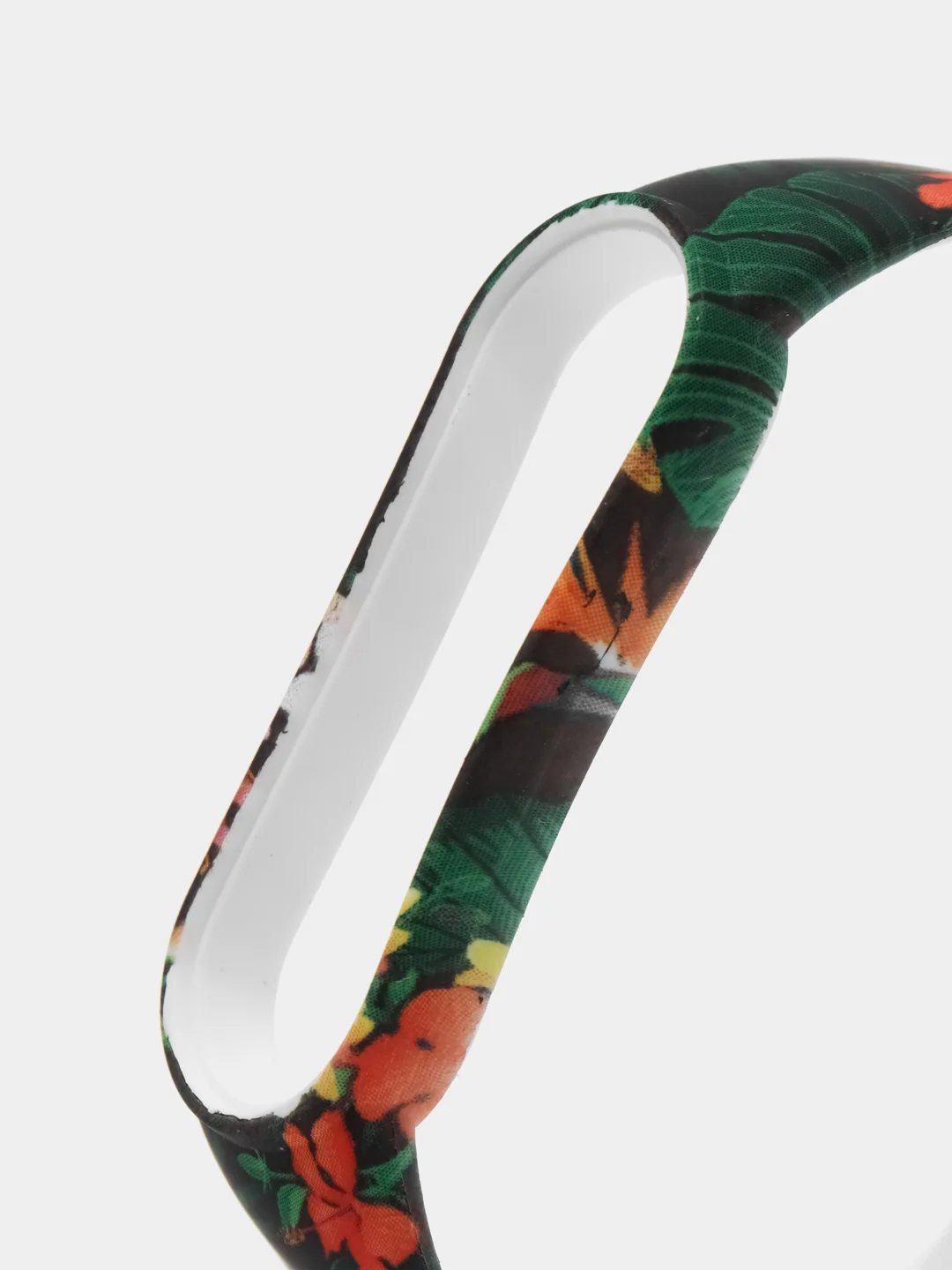 Тёмно-зелёный силиконовый ремешок для Xiaomi mi band 5 и 6 фитнес браслет с принтом