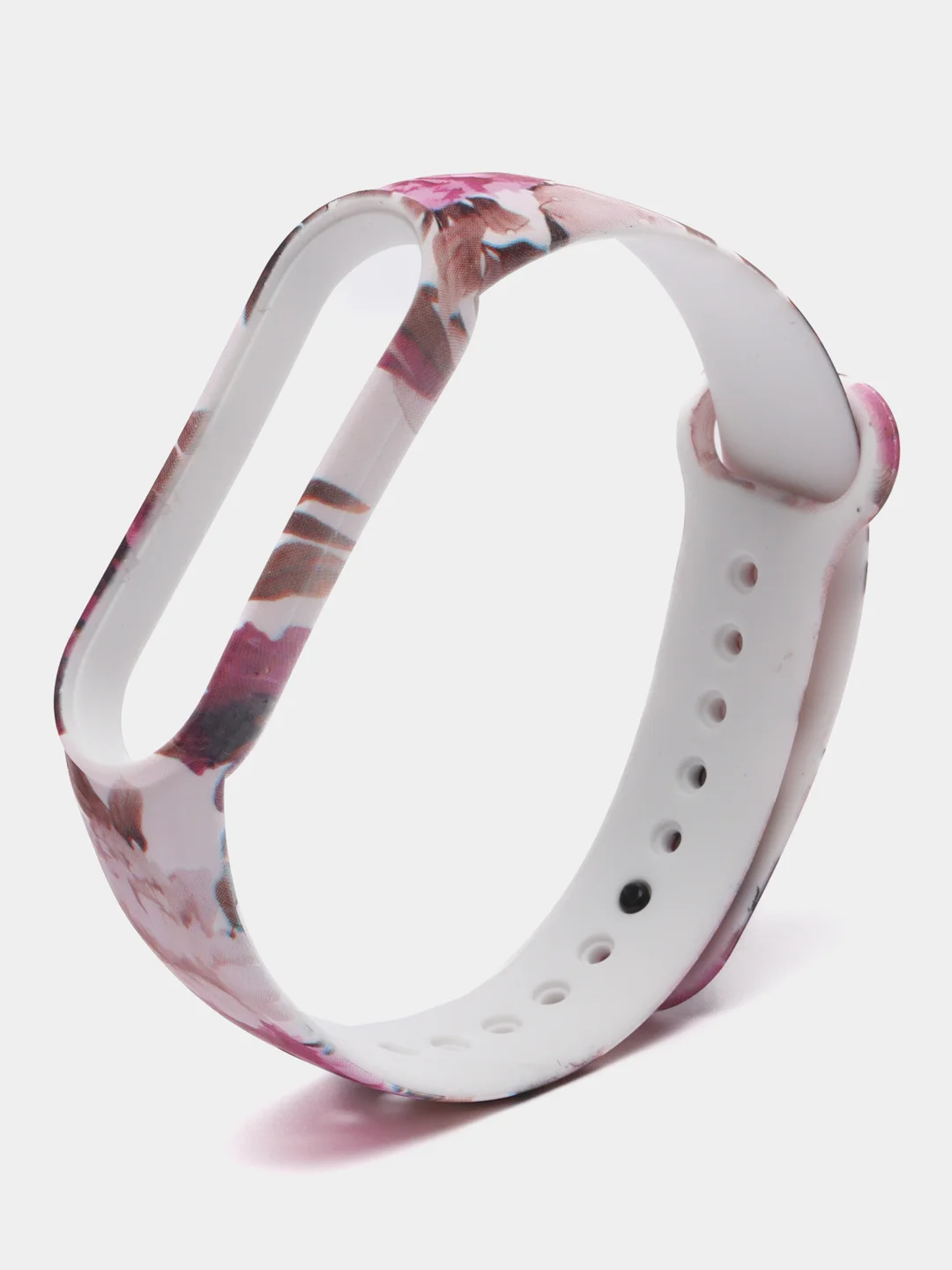 Молочный силиконовый ремешок для Xiaomi mi band 5 и 6 фитнес браслет с принтом