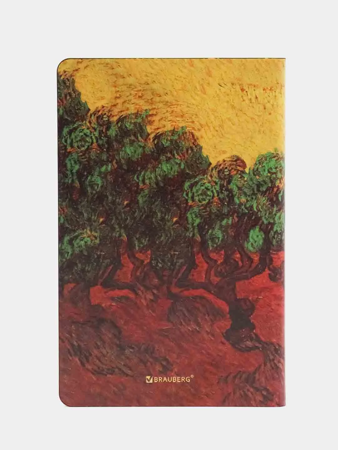 Ежедневник недатированный А5 138х213мм BRAUBERG VISTA под кожу гибкий, 136л, Van Gogh
