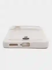 Белый чехол Xiaomi Poco X4 Pro (Сяоми Поко Х4 Про), силиконовый, с карманом для карты