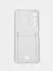 Прозрачный чехол для Tecno Pova 4 Техно Пова 4, прозрачный с карманом для карты