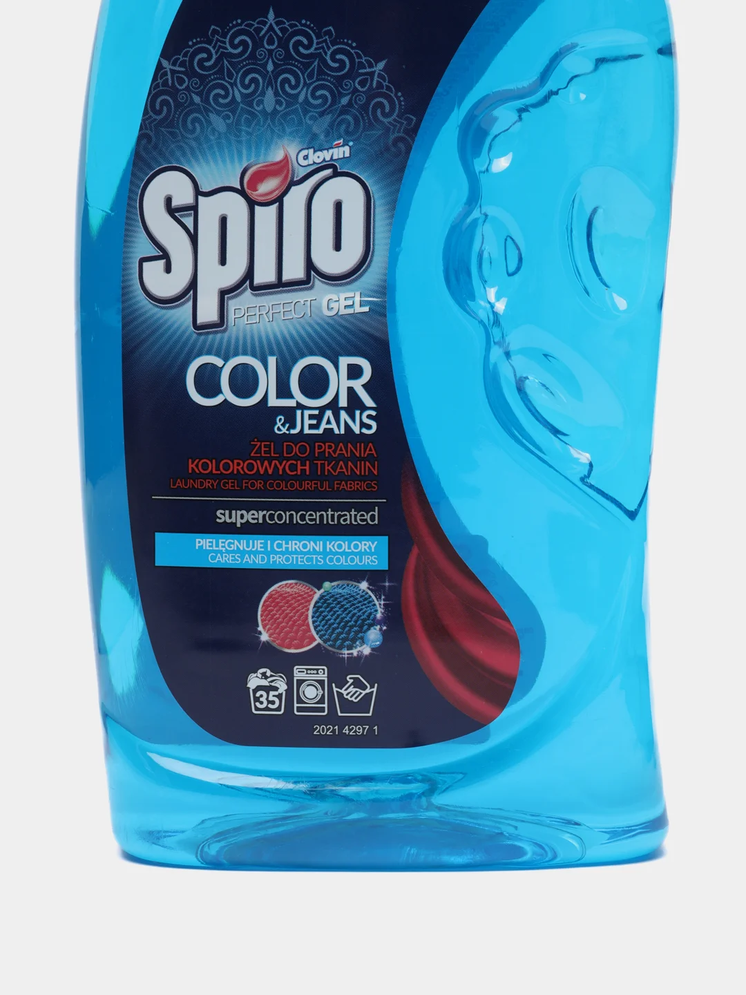 Гель с ланолином для стирки цветных тканей Spiro (Color), вес 1050 мл