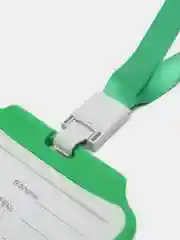Зеленый бейдж с держателем, чехол для пропуска, для карты