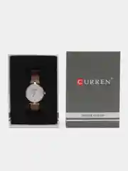 Бежевый женские наручные часы Curren 9038 в подарочной упаковке