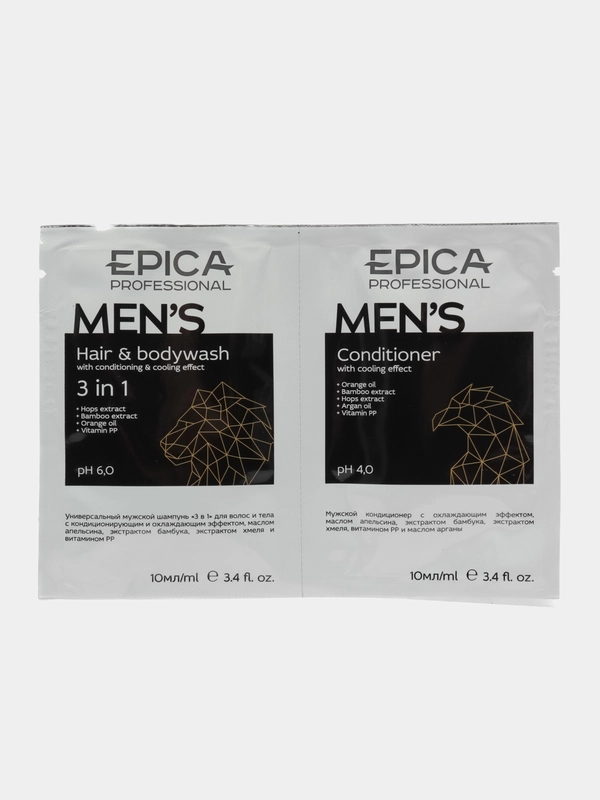 Epica Professional саше пробник шампунь + кондиционер Эпика 10мл + 10мл