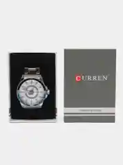 Синий мужские наручные часы Curren 8359 с календарём в подарочной упаковке