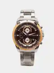 Коричневый мужские наручные часы Curren 8360 с хронографом в подарочной упаковке