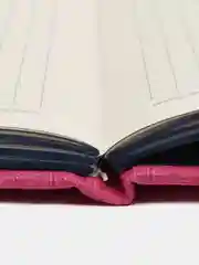 Блокнот А5 148х218мм BRAUBERG DUO под кожу с резинкой, 80л, клетка, синий/розовый, 113434