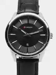 Черный мужские наручные часы Curren 8365 с календарем в подарочной упаковке