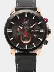 Черный мужские наручные часы Curren 8346 с хронографом в подарочной упаковке