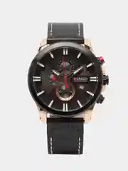 Черный мужские наручные часы Curren 8346 с хронографом в подарочной упаковке