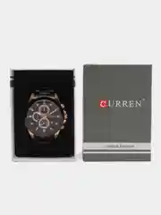 Черный мужские наручные часы Curren 8354 с хронографом